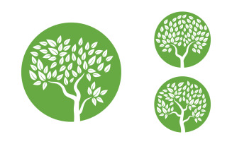 Family tree vector icon logo illustration design v.6