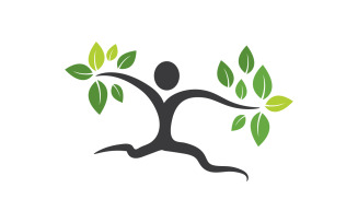 Family tree vector icon logo illustration design v.7