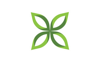 Nature leaf ecology vegan concept Logo illustration v.70