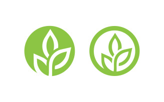 Nature leaf ecology vegan concept Logo illustration v.72