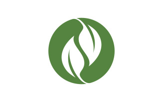 Nature leaf ecology vegan concept Logo illustration v.74