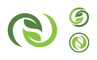 Nature leaf ecology vegan concept Logo illustration v.78