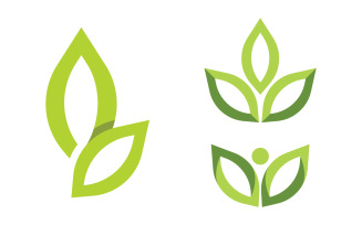 Nature leaf ecology vegan concept Logo illustration v.83