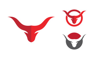 Taurus Horn Logo Template vector icon illustration design v.4
