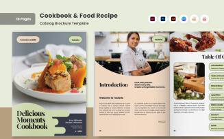 Modern Cookbook Catalog for Food Brands