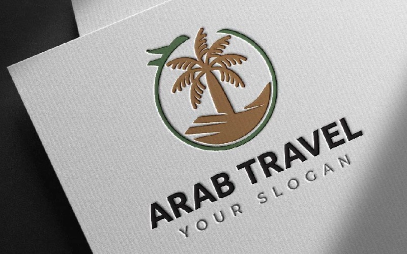 Arab Travel Vacation Holiday Logo Template