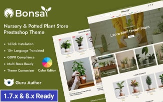 Bonsai - Houseplants and Nursery PrestaShop Responsive Theme