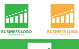 Growth Chart Logo Design, Modern Business Progress & Success Branding