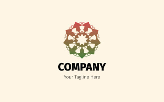 Modern Geometric Logo Design Template For Startup Business