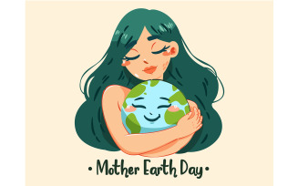 Mother Earth Day Hand Drawn Background