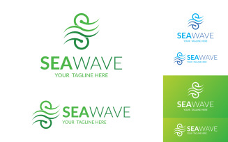 Sea Wave S Letter Logo Template