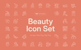 Modern Beauty Icon Art Set