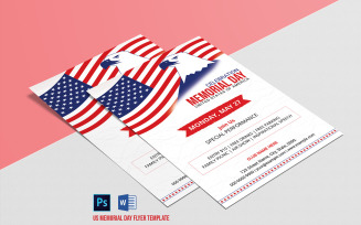 US Memorial Day Event Flyer Template