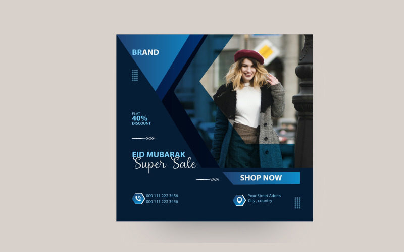 Eye Catching Super sale Instagram Post Design Social Media