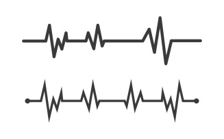 Heartbeat line icon Pulse Rate Monitor. Vector illustration v.11