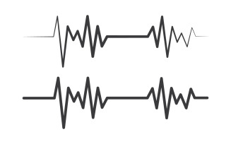 Heartbeat line icon Pulse Rate Monitor. Vector illustration v.4