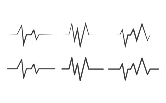 Heartbeat line icon Pulse Rate Monitor. Vector illustration v.7