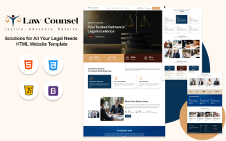 Law Counsel - Solutions for All Your Legal Needs HTML Website Template