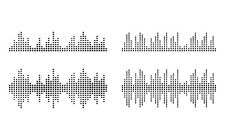 Sound Wave Music illustration design template v.5