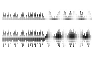 Sound Wave Music illustration design template v.6