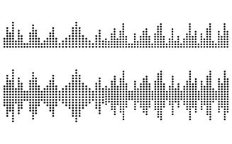 Sound Wave Music illustration design template v.7