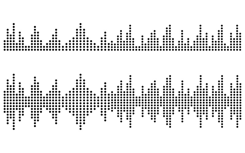 Sound Wave Music illustration design template v.7 Illustration