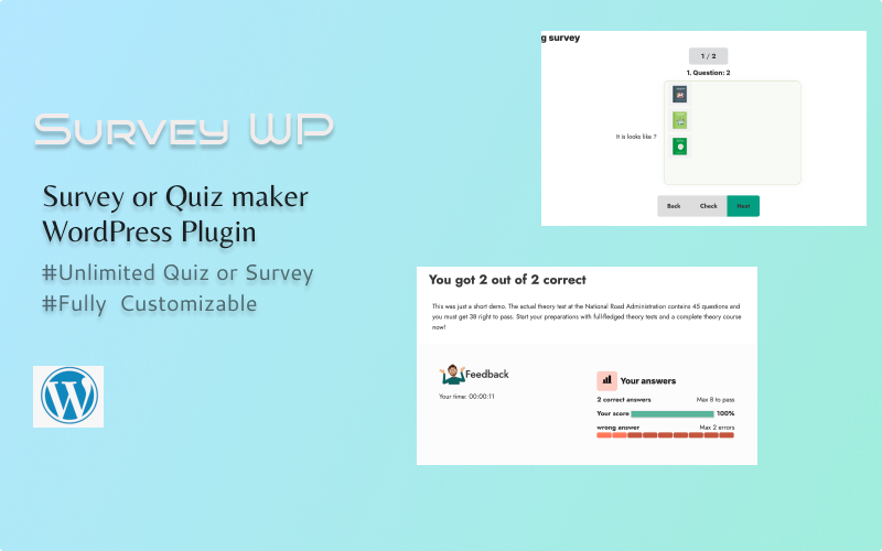 Survey WP- Quiz and Survey Maker WordPress Plugin