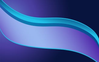 Abstract gradient curved waves shape blue and purple effect on dark glowing background