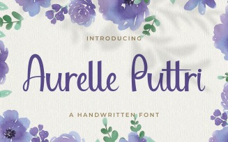 Aurelle Puttri Handwritten Font
