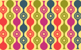 Colorful Circular Pattern Background Design