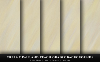 Creamy Pale and Peach Grainy Texture Backgrounds
