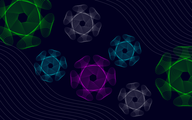 Dark Blue Background With Color Gradient