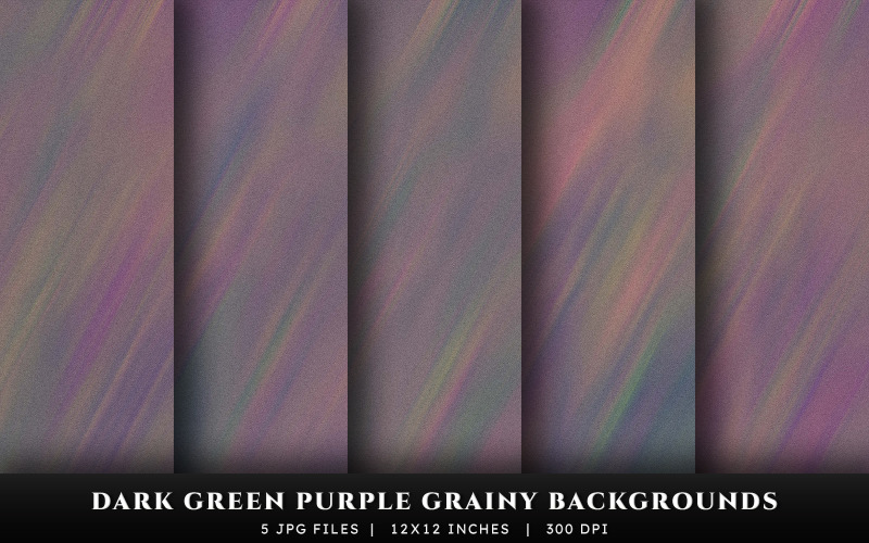 Dark Green and Purple Grainy Texture Backgrounds