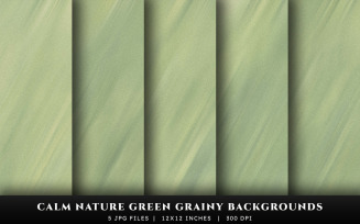 Calm Nature Green Grainy Texture Backgrounds