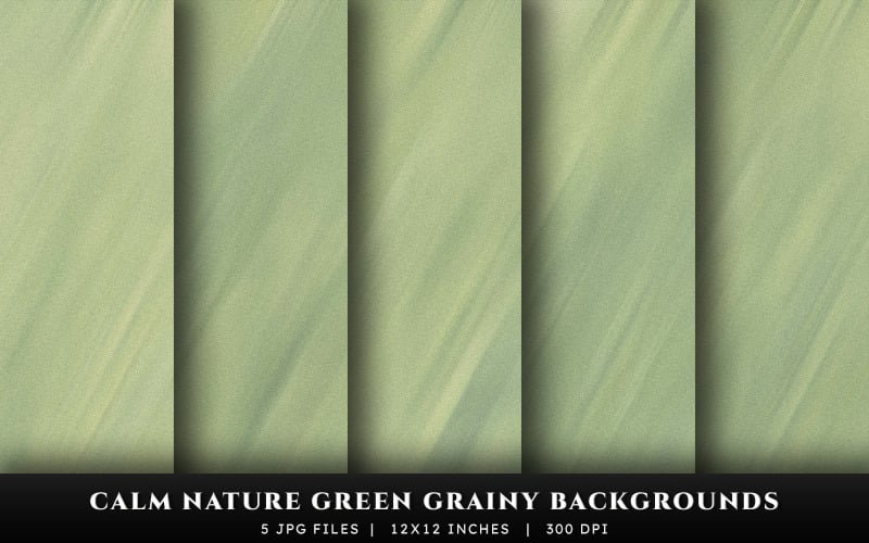 Calm Nature Green Grainy Texture Backgrounds