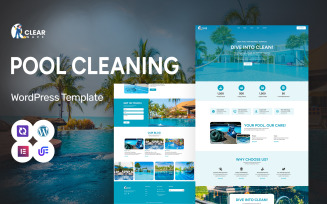 Clear Wave - Pool Cleaning, Maintenance And Installation WordPress Elementor Theme