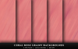 Coral Rose Grainy Texture Backgrounds