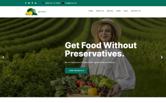 Farmland Agriculture & Poultry Farm Landing HTML Template