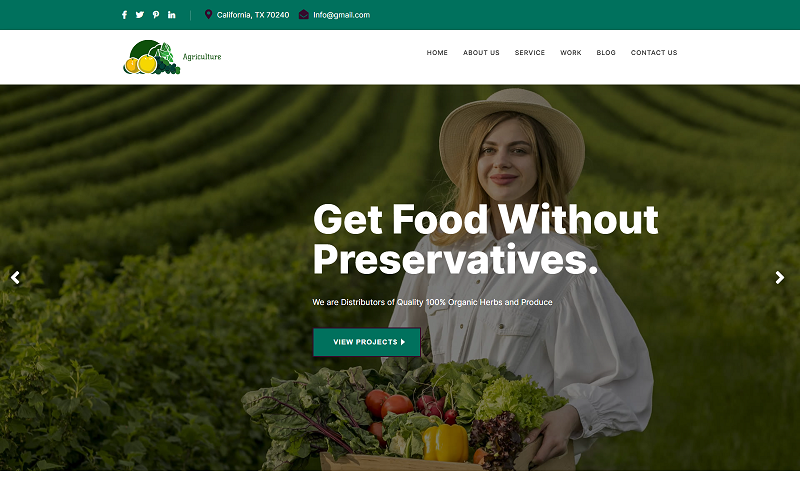 Farmland Agriculture & Poultry Farm Landing HTML Template Landing Page Template