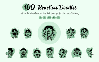 Reaction Doodle Icon Pack