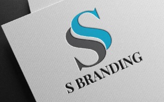 S Letter Branding Simple Business Logo Template