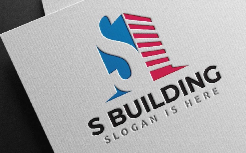S Letter Office Business Company Building City Logo Template