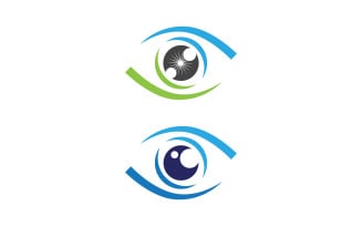 Branding Corporate Health Eye Care vector Logo design template v.4