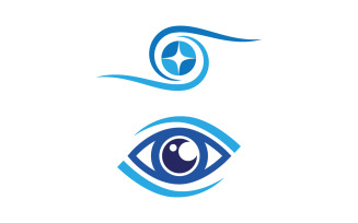 Branding Corporate Health Eye Care vector Logo design template v.5