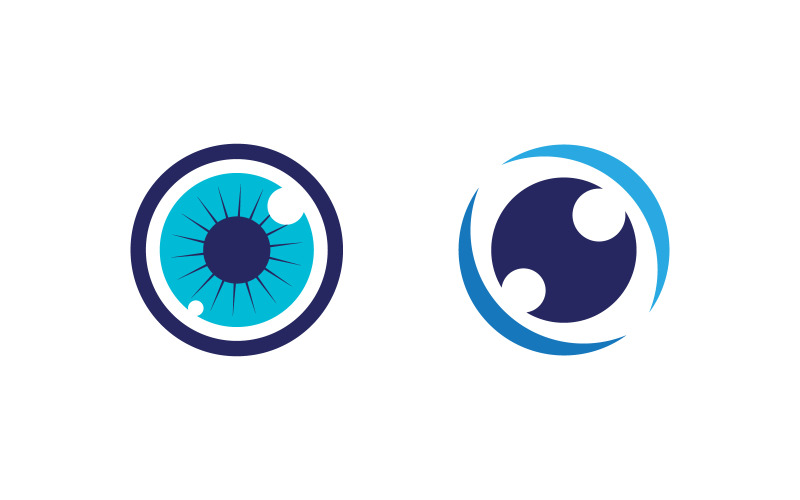 Branding Corporate Health Eye Care vector Logo design template v.9 Logo Template