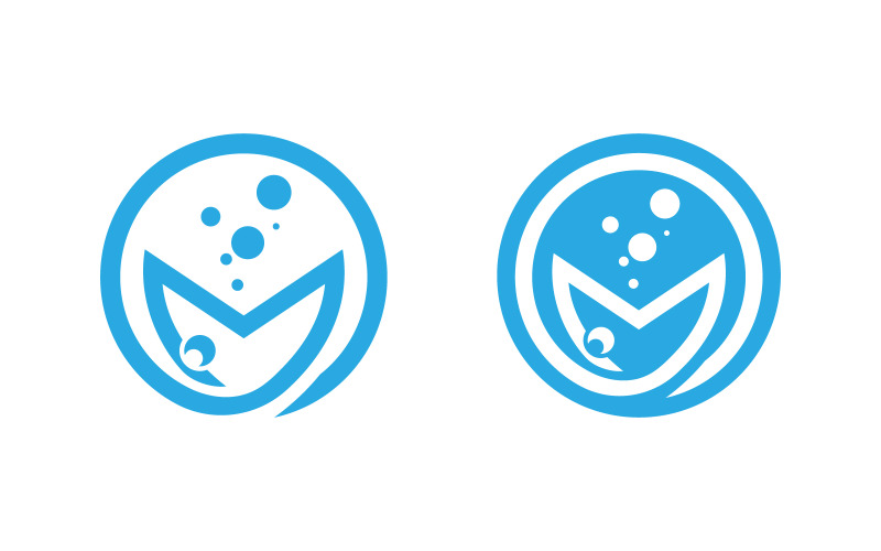 Fish icon illustration Logo template design v.2 Logo Template