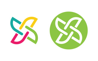 Human care group network and social logo design v.2