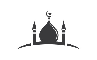 Mosque Islamic Vector logo illustration Template design v.14