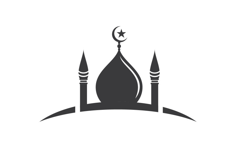 Mosque Islamic Vector logo illustration Template design v.14 Logo Template