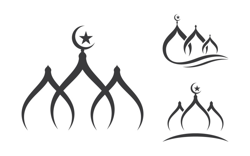 Mosque Islamic Vector logo illustration Template design v.5 Logo Template